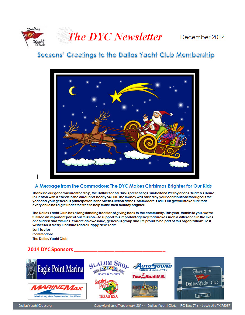 2014 December Newsletter
